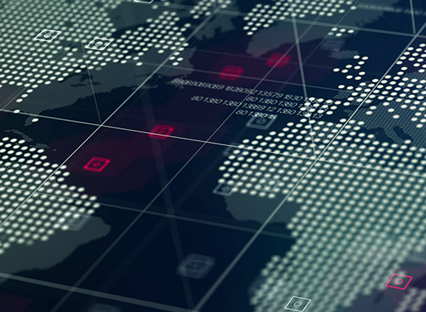World in dots